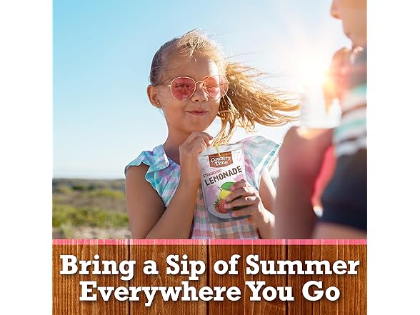 10CT Country Time Ready to Drink, Strawberry Lemonade