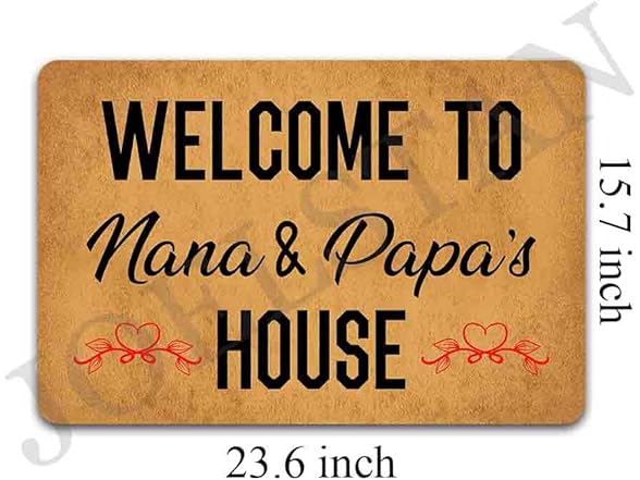 Welcome to Nana and Papa's House Mat