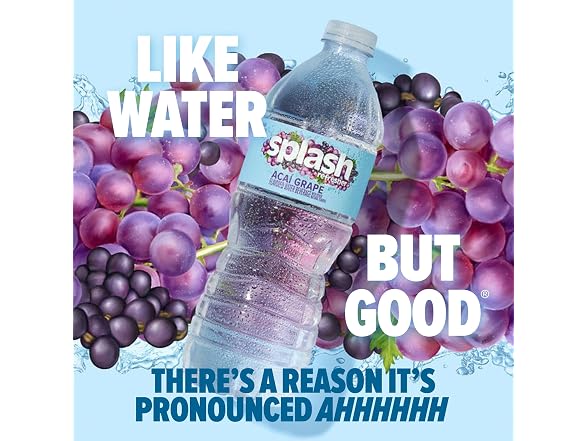 Splash Refresher Acai Grape Water 6 Pack