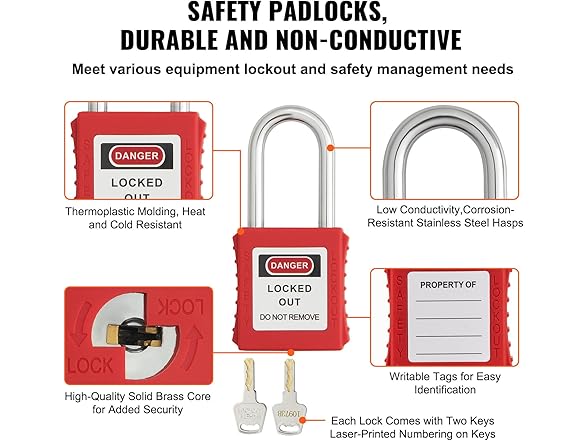 VEVOR Electrical Lockout Tagout Kit