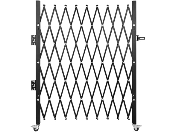 VEVOR Single Folding Security Gate, 74"W x 51.57"H