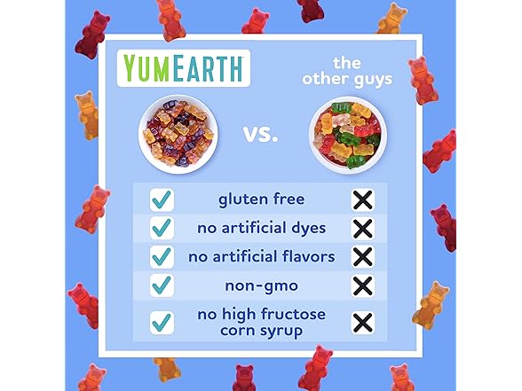 15PK YumEarth Organic Gummy Bears - Fruity