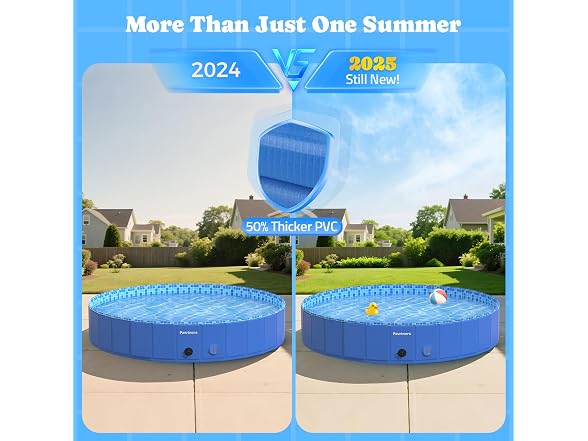 Pawtners Foldable Kiddie Pool with Light
