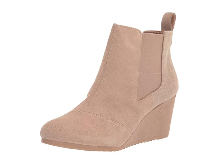 TOMS Women's Bailey Ankle Boot, Warm Taupe, 8.5