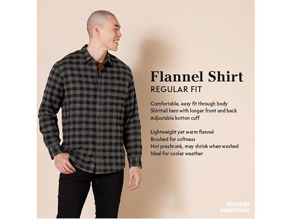 Amazon Essentials Men LS Flannel Shirt - Gallery 10