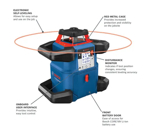 Bosch GRL4000-80CH-RT REVOLVE4000 Rotary Laser - Gallery 8