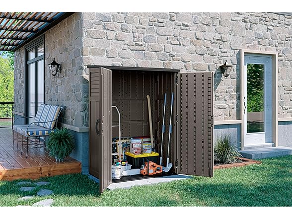  Suncast 54 Cubic Ft. Vertical Resin Out