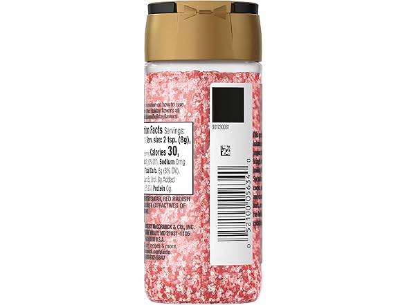 McCormick Finishing Sugar, Candy Cane, Limited Edition