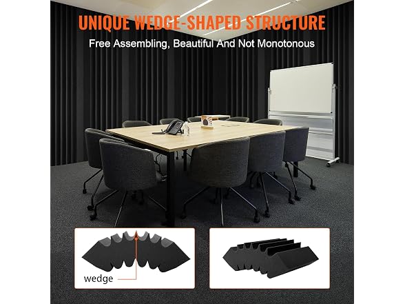 VEVOR Acoustic Foam Panels, 4 Pack