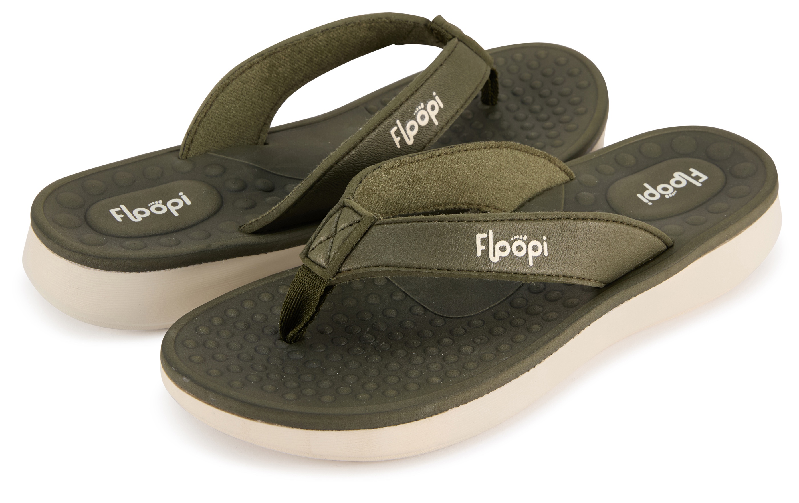 Womens Vegan Leather Thong Flip Flop - Gallery 11