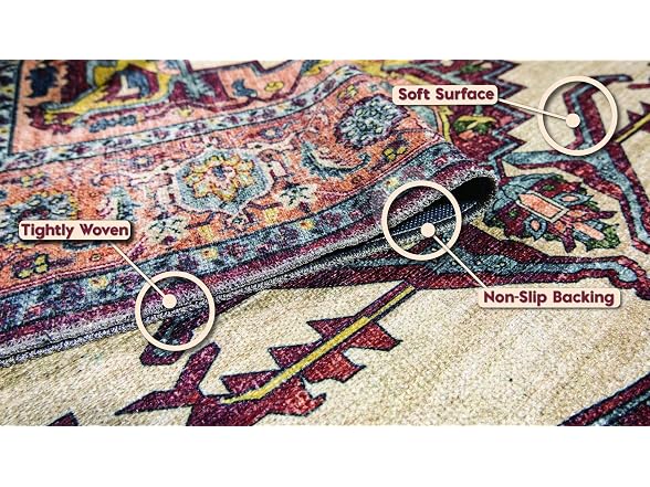 L'Baiet Jessie Brick Red 4x6 Scatter Rug