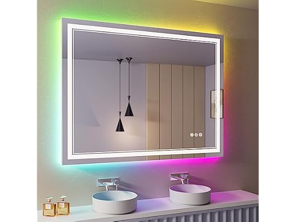 LED Bathroom Mirror with RGB Lights