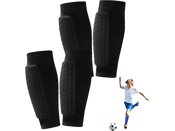 UNOSHOW Soccer Shin Guards w/ Sleeve