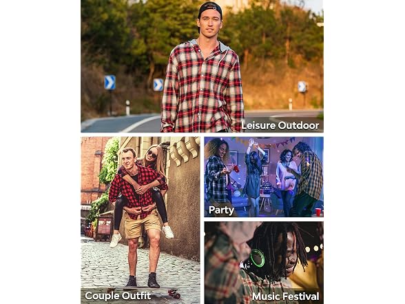 Apcki Men Hoodie Shirt Long Sleeve Flannel Shirt