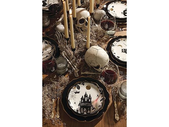 lenox Vintage Halloween Haunted Accent Plates