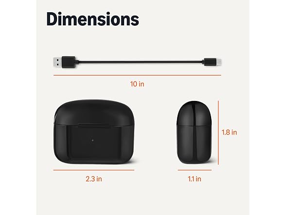 Amazon Basics Bluetooth 5.4 True Wireless Earbuds