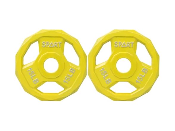 SPART Weight Plate 2-Inch Cast 15LB Pair