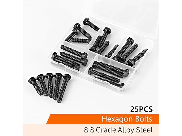 M8 Hex Bolts 30-50mm Grade 8