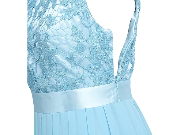 YiZYiF Women (8) Crochet Lace Wedding Formal Dress