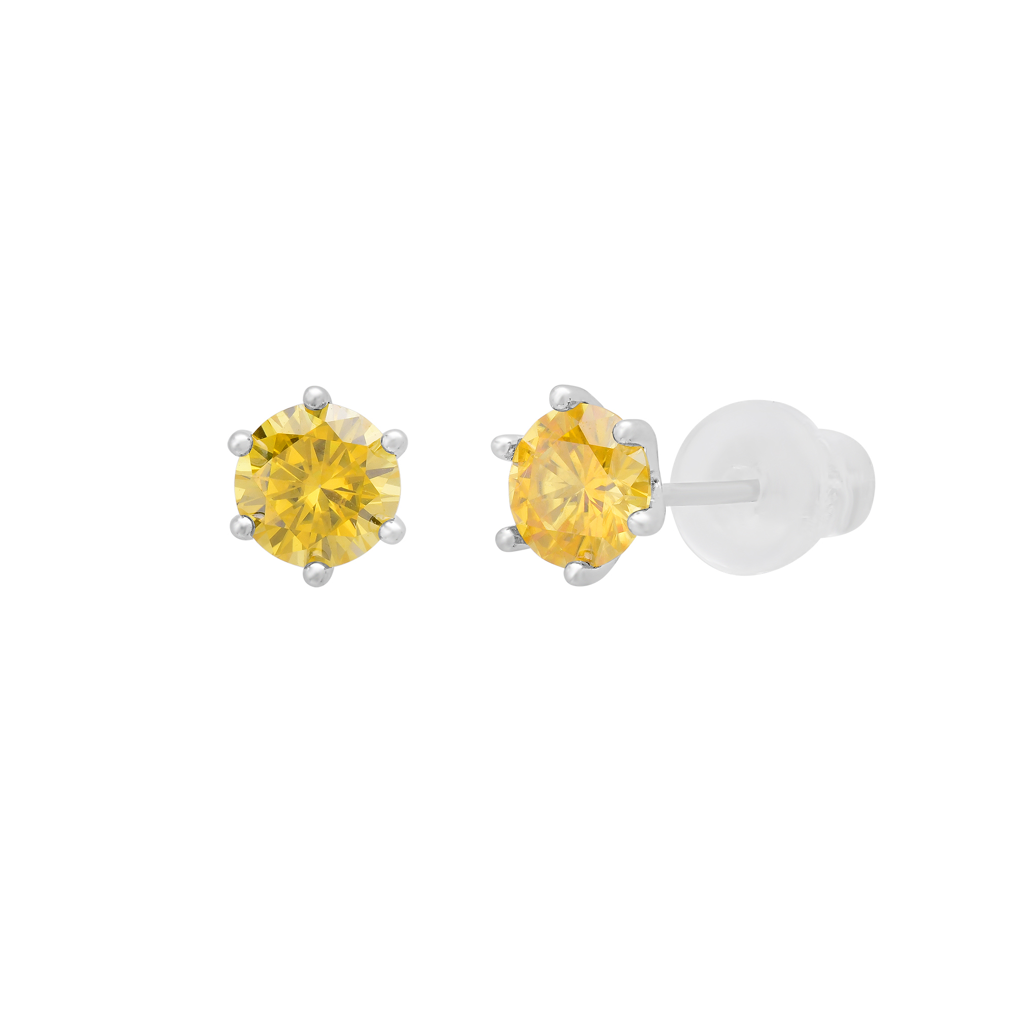 Colored Moissanite Diamond Earrings - Gallery 11