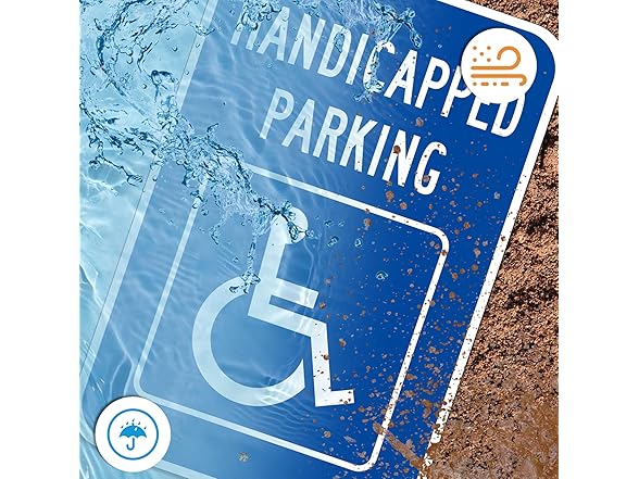 MXRVEN (4 Pack) Large Handicap Parking Sign
