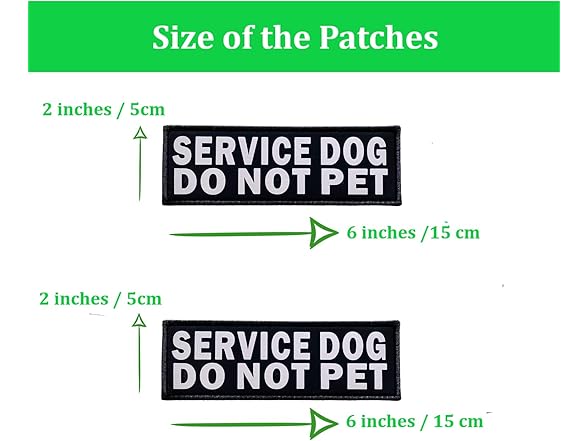 Damorr 2 PCS Service Dog Patch