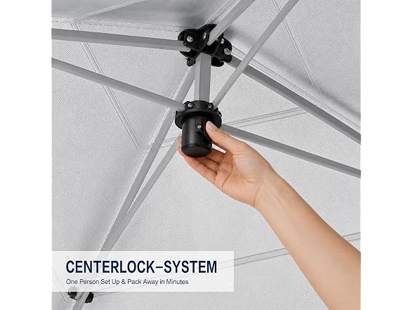 SANWAY 10x10 Pop Up Canopy with Sidewall,White