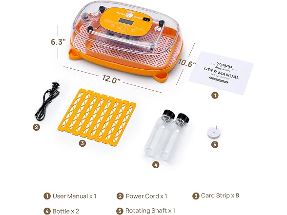 TURBRO PH24A Incubator for Hatching Eggs
