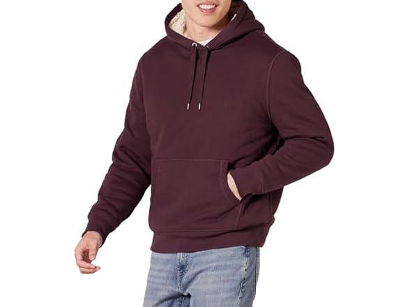 Amazon Essentials Mens Sherpa Hoodie