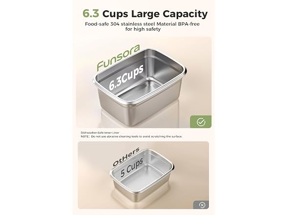Funsora Cordless Electric Lunch Box