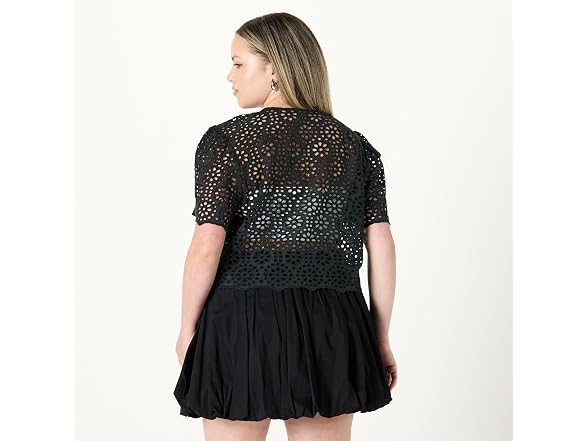 The Drop Women’s Doca Lace Tie Front Top
