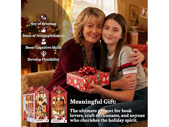 Lycidae book nook Bn-christmas