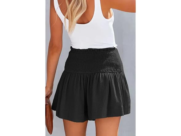 Dokotoo Women (M) High Pleated Shorts