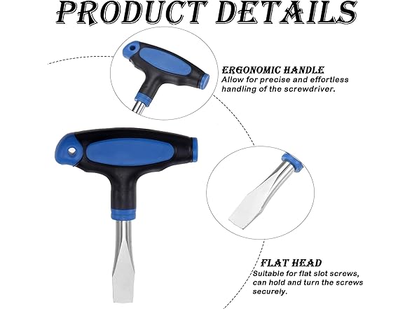YREYBN Flat Head Screwdrivers