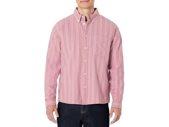 Mauve Dark Chestnut Brown Stripe