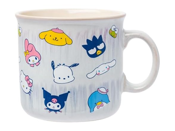 Sanrio Hello Kitty and Friends, Ceramic Camper Mug, 20oz