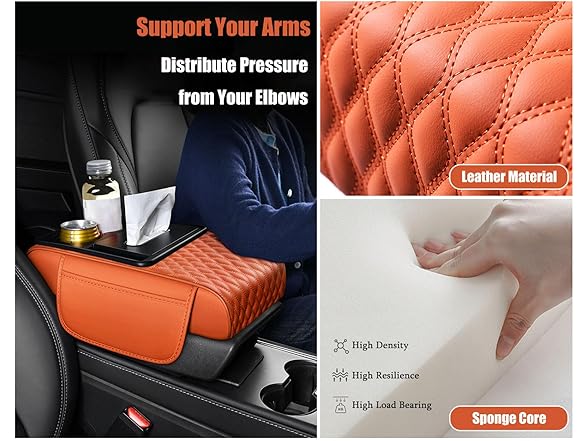 Car Armrest Cover w/ Wireless Charger