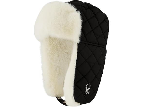 Spyder Womens Quilted Insulated Nylon Trapper Hat