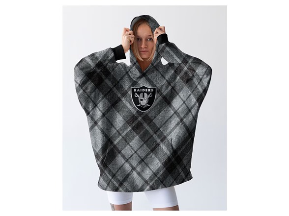 NFL Sherpa Flannel Hoodie Blanket - Choose Team