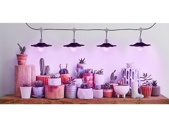 Grow Light 4-Socket Black Purple 4KK