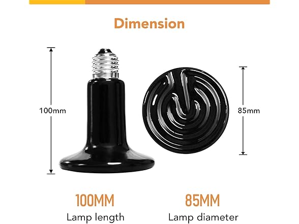 Simple Deluxe 100W 2-Pack Ceramic Reptil