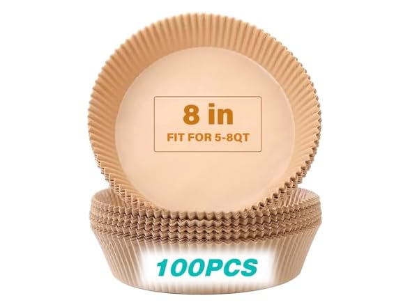 Air Fryer Liners, 100Pack Round