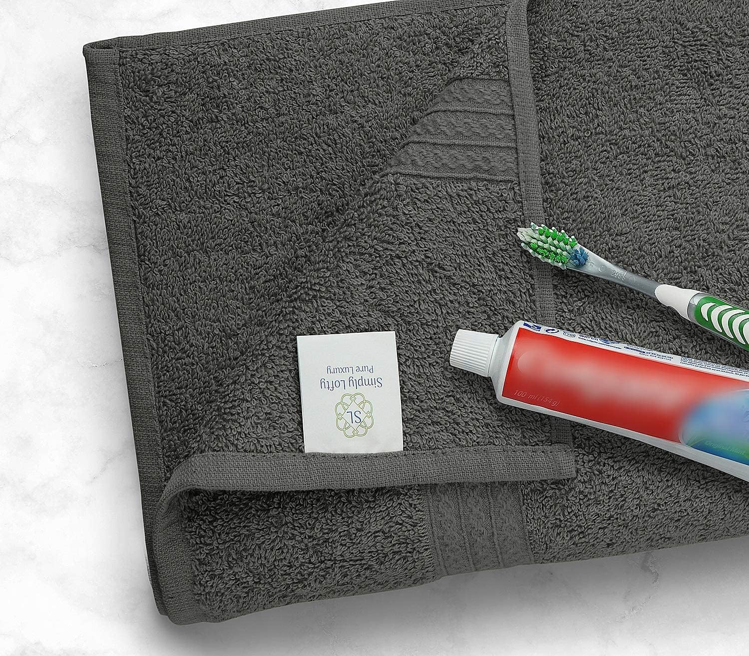 4pk 100% Cotton Bath Towel Set - Gallery 8