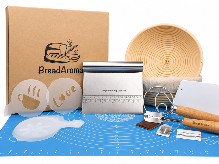 9 Piece Bread Proofing Basket Set