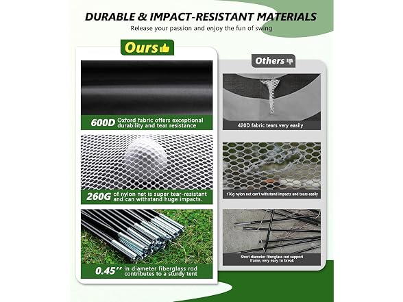 Ywitio 10x7FT Golf Practice Net