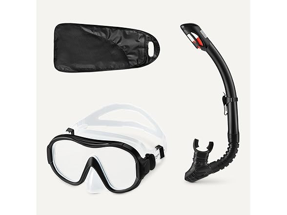 Amazon Basics Snorkel mask with Carry Bag