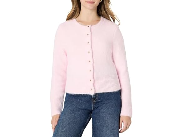 AE Womens Faux Mohair Cardigan