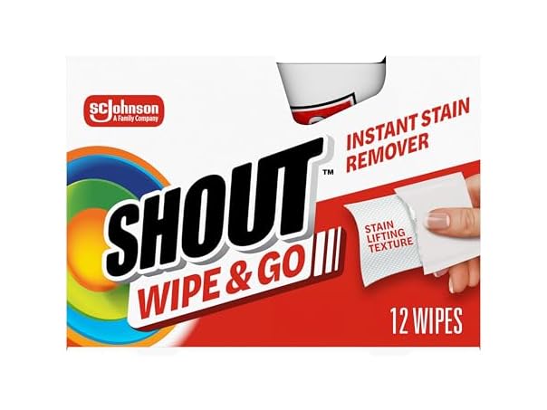 $2.99, Was $5.6693, 47% Off! Shout Wipe and Go Stain Remover Wipes 12ct dealfomo