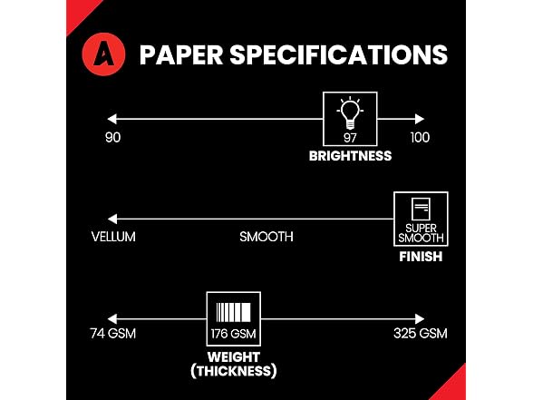 Accent Opaque White Cardstock Paper