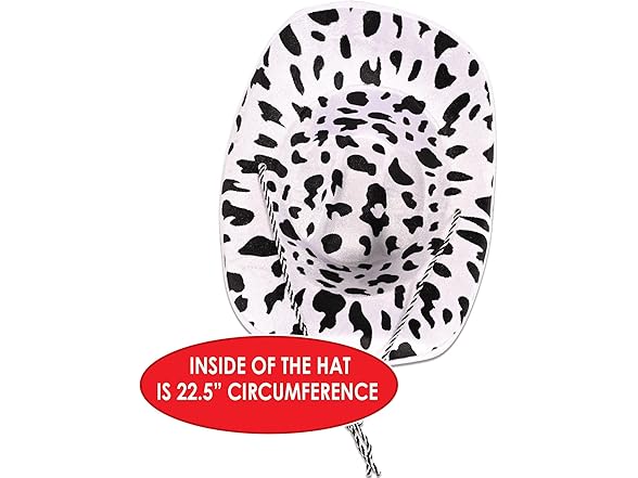 Beistle Cow Print Cowboy Hat